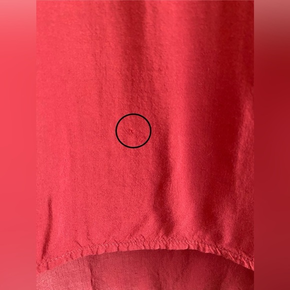 James Perse Maroon High-Low Woven Tank Size 1 (Small) - Picture 6 of 11